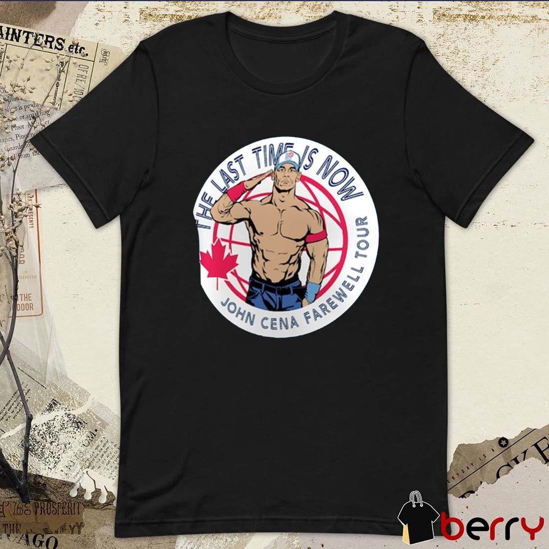 The Last Time Is Now John Cena Farewell Tour 2025 Toronto WWE 2025 Painting t-shirt
