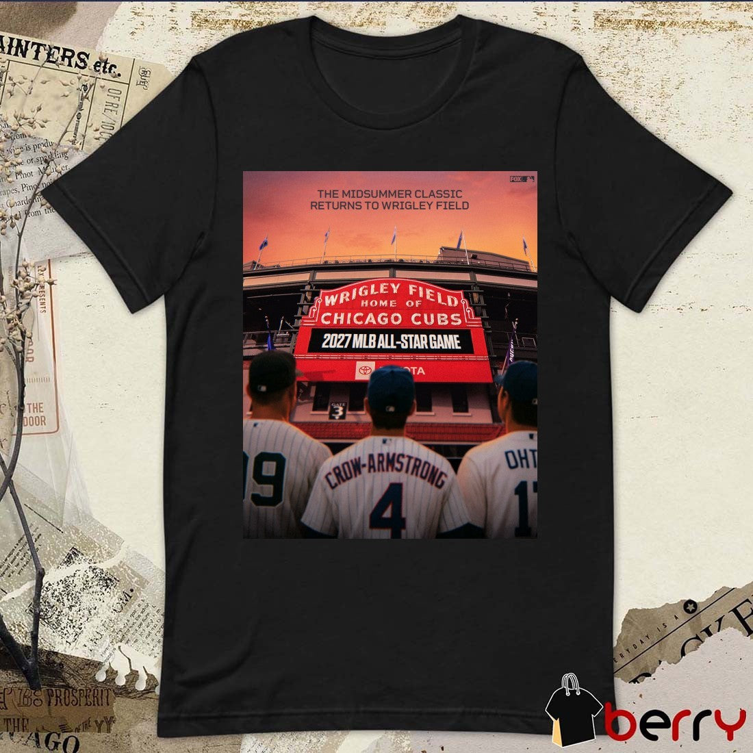 The Midsummer Classic Returns To Wrigley Field Chicago Cubs 2027 MLB All-Star Game Poster t-shirt