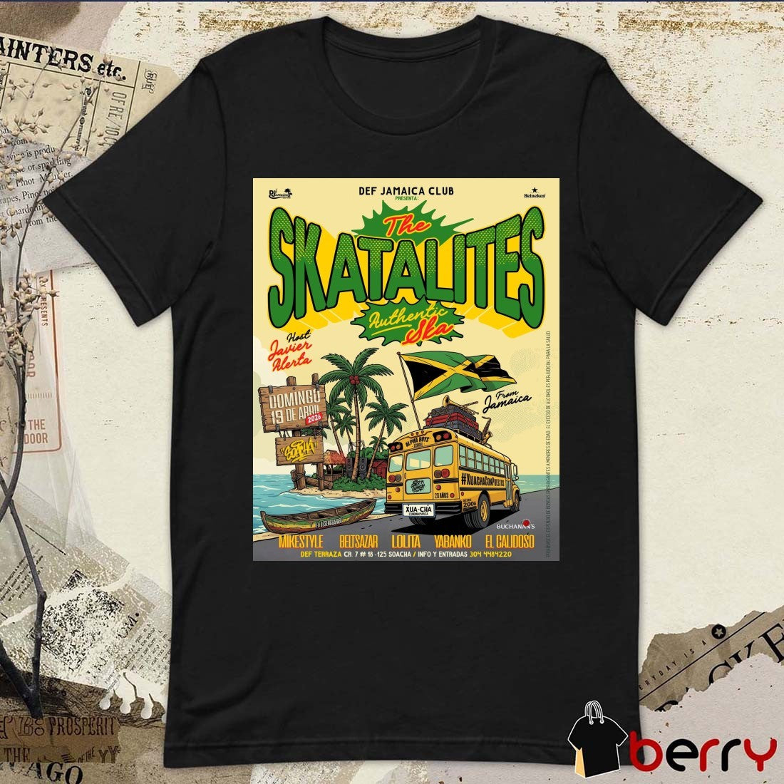The Skatalites April 19, 2026 Def Jamaica Club, Soacha, Colombia Poster t-shirt