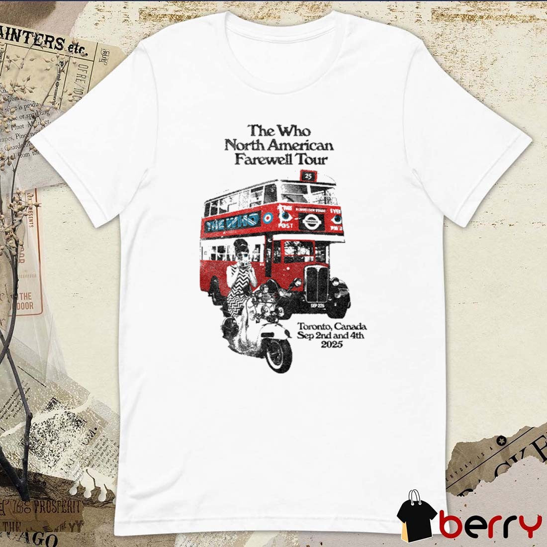 The Who North American Farewell Tour Toronto, ON September 2-4 2025 Art t-shirt