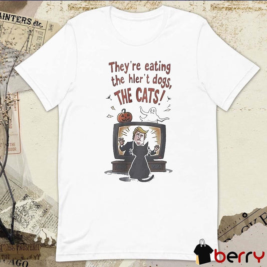 They’re Eating The Hler’t Dogs And Cats Donald Trump Pets Viral Quote t-shirt