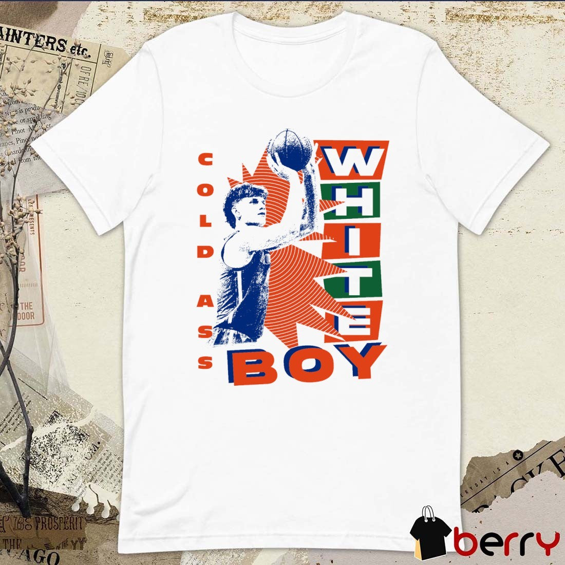 Thomas Haugh Cold Ass White Boy Florida Gators Basketball Painting t-shirt