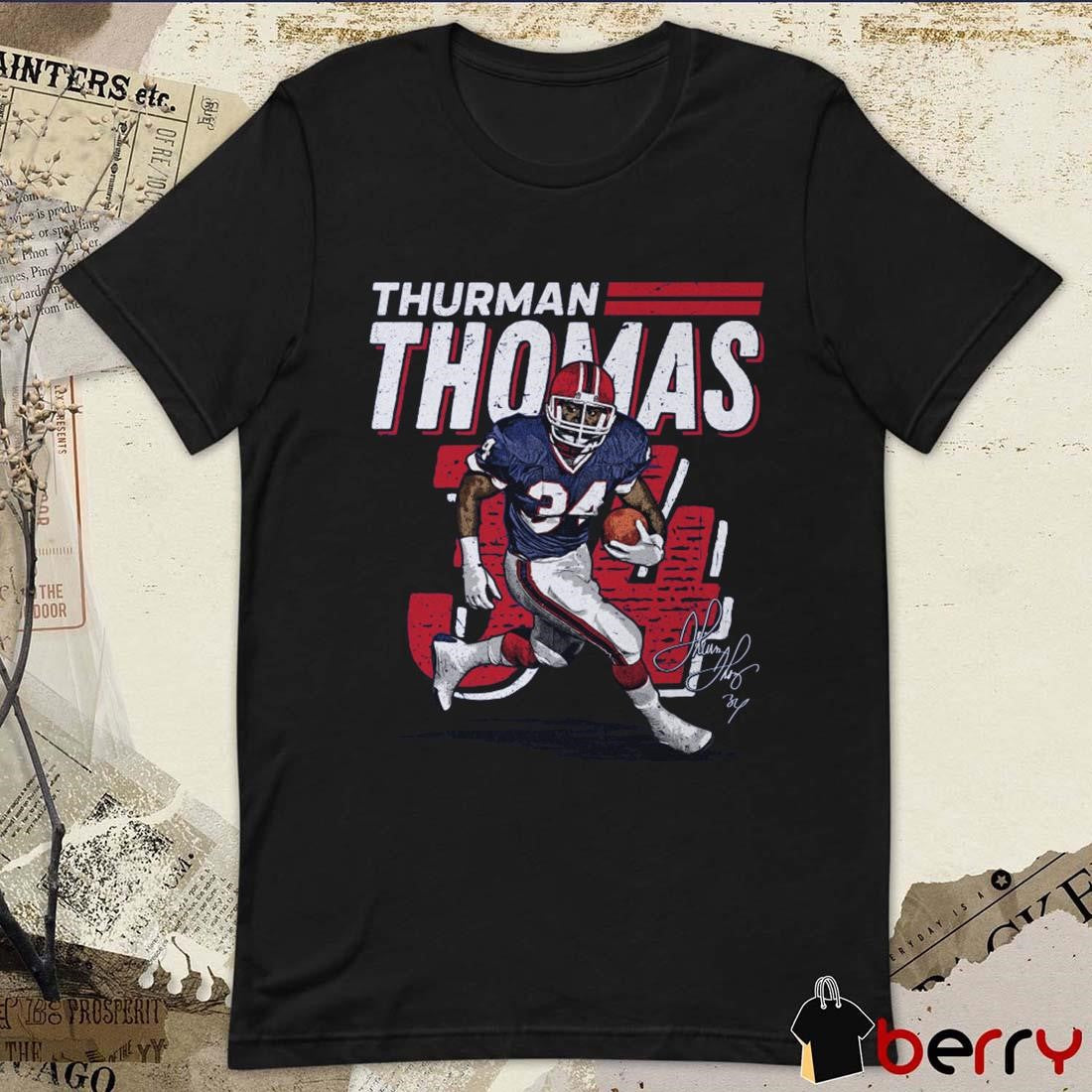 Thurman Thomas Buffalo Bills NFL Dash Signature t-shirt