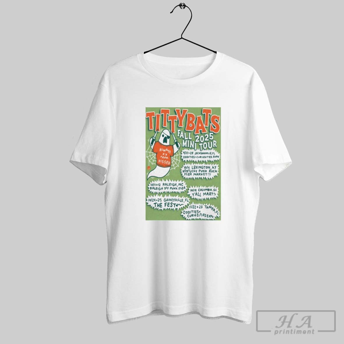 Official Tittybats Always Pissed Fall Mini Tour 2025 Dates Ghost Knifes