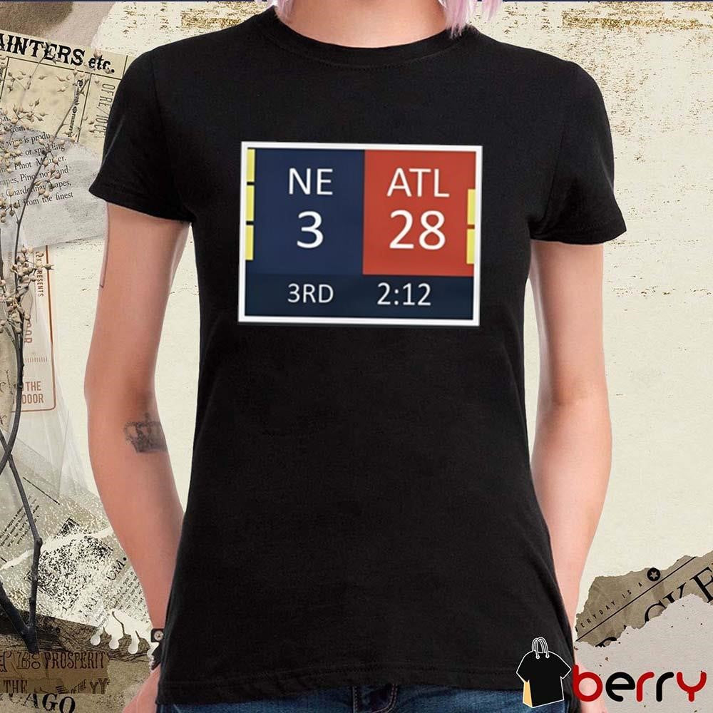 Tom Brady Cowboys Fan Wearing ATL 28 – NE 3 t-shirt