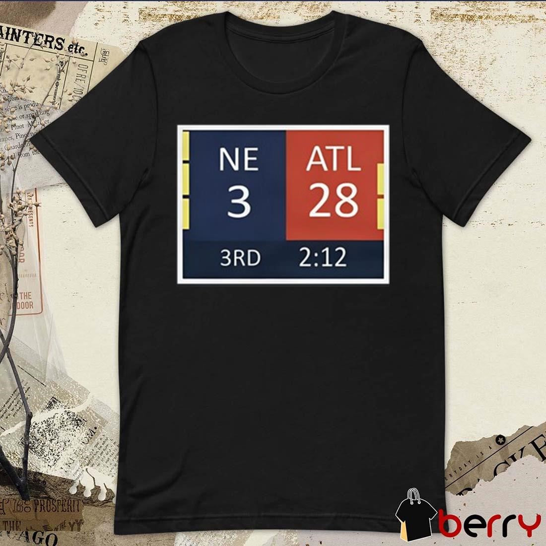 Tom Brady Cowboys Fan Wearing ATL 28 – NE 3 t-shirt