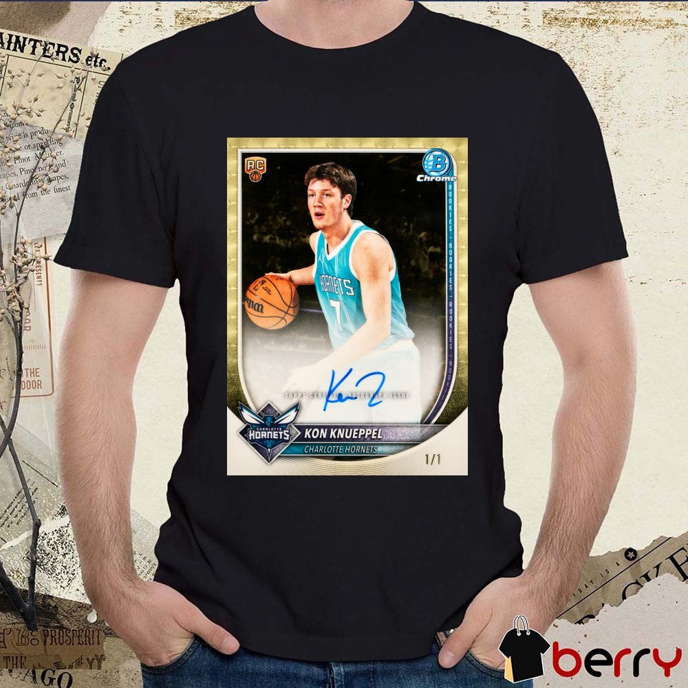 Topps Now Kon Knueppel’s Charlotte Hornets Signature Poster t-shirt