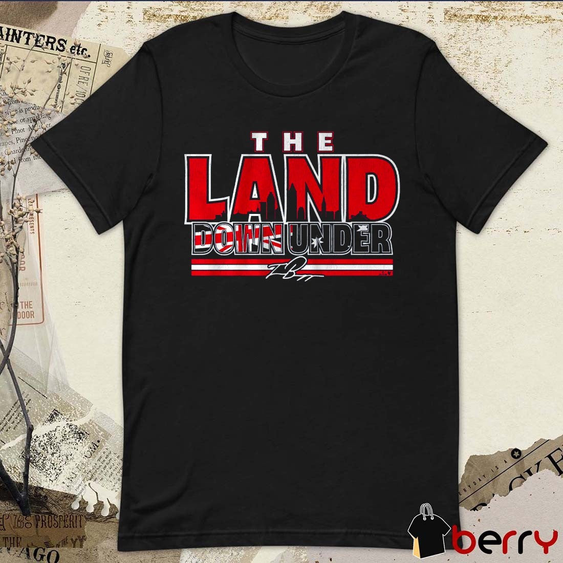 Travis Bazzana The Land Down Under Cleveland Guardians 2026 MLB Signature t-shirt