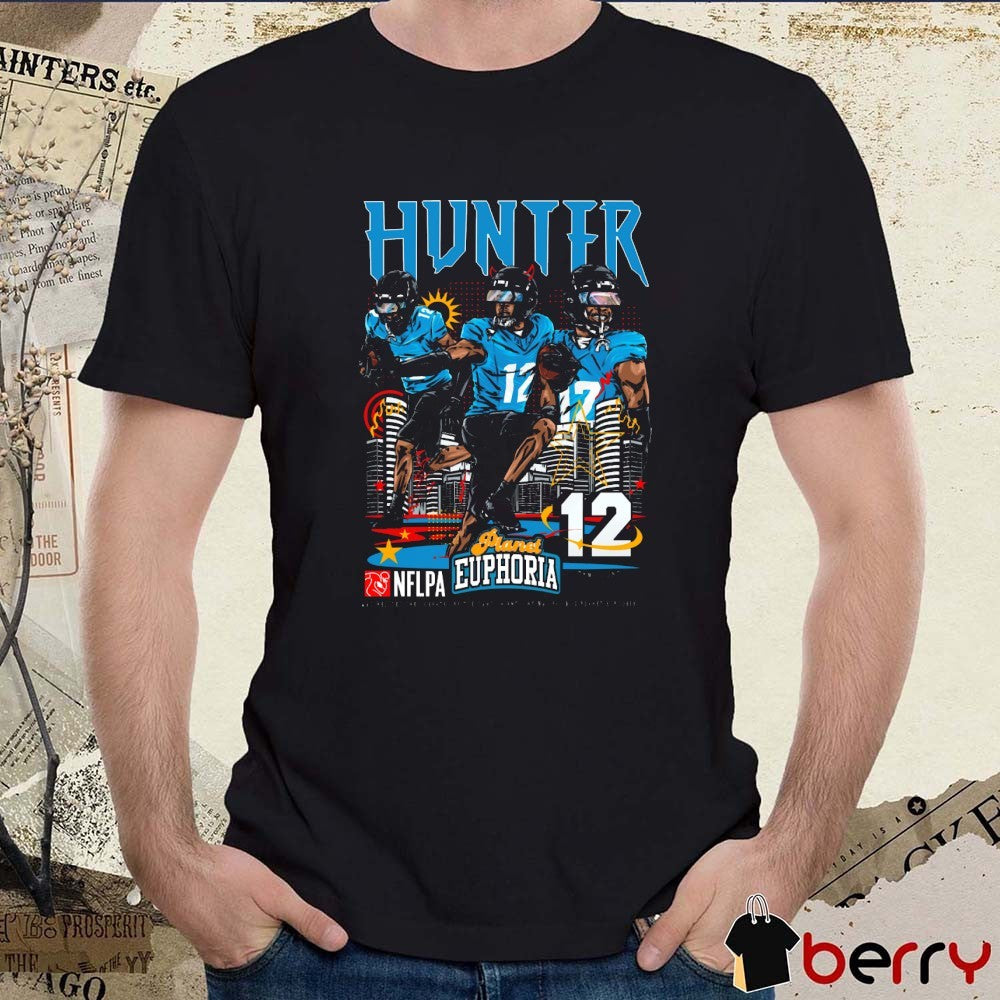 Travis Hunter Jacksonville Jaguars NFL Football Planet Euphoria Artwork t-shirt
