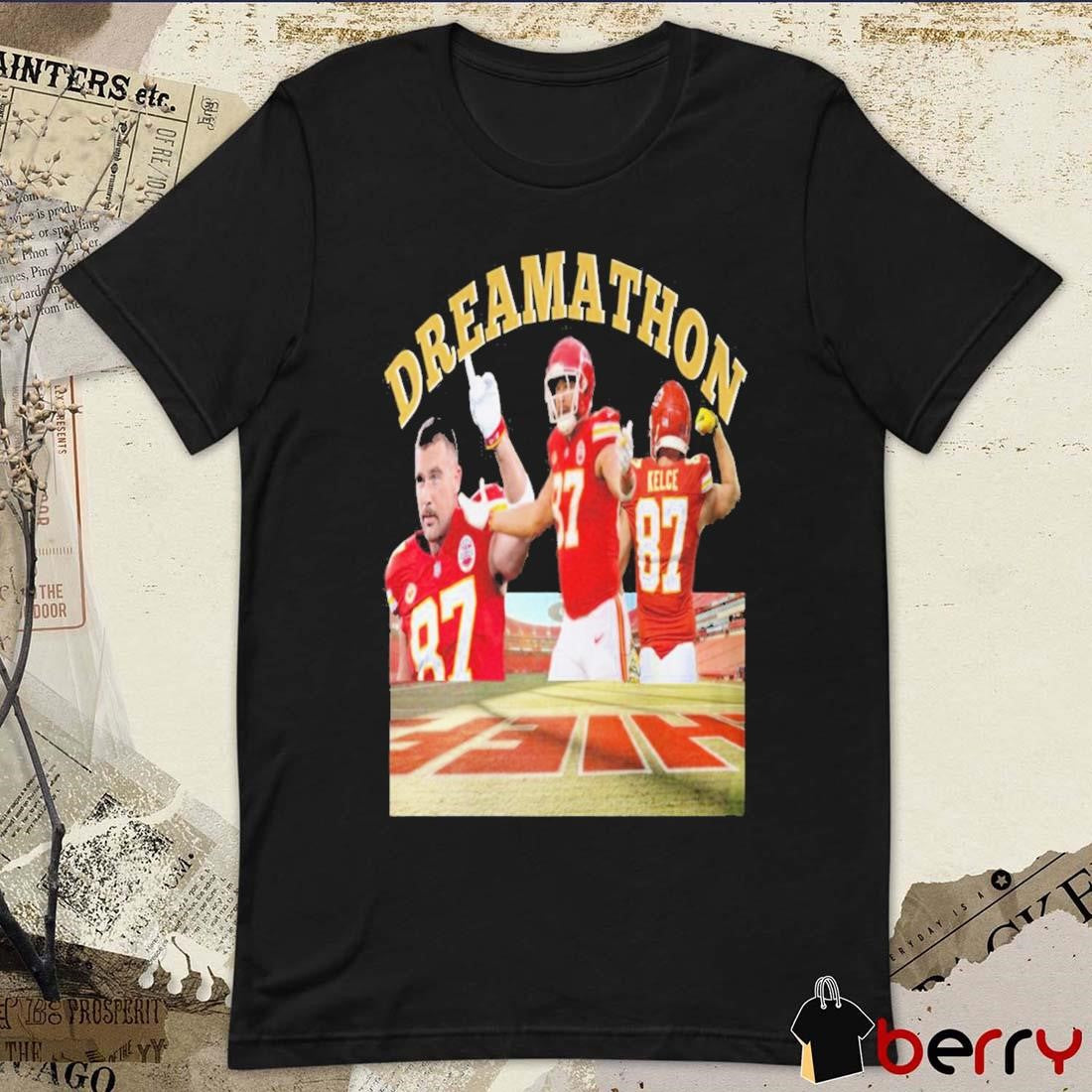Travis Kelce #87 Kansas City Chiefs NFL Dreamathon Graphic t-shirt