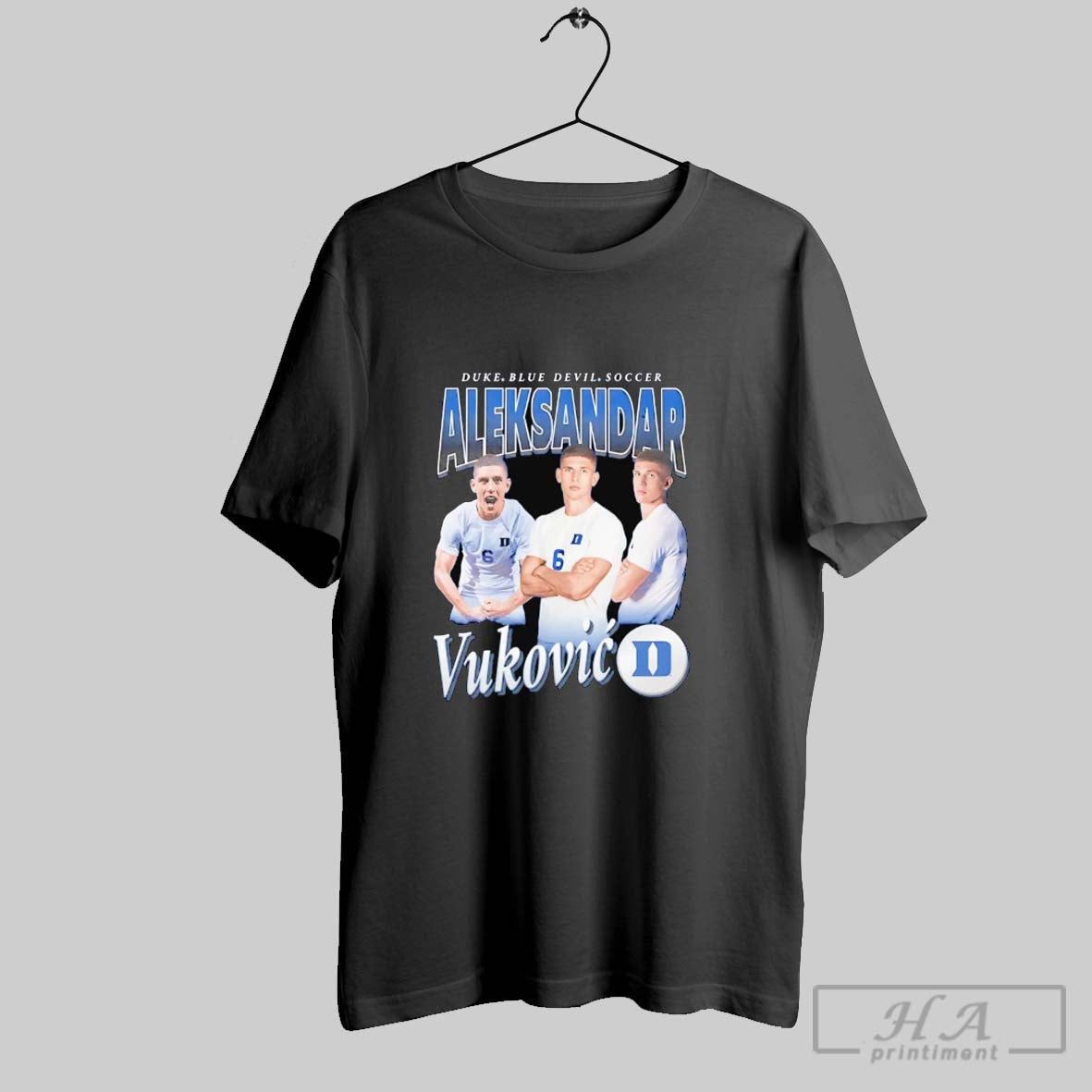 Official Trendy Aleksandar Vukovic 90s Triple Player Duke Blue Devil