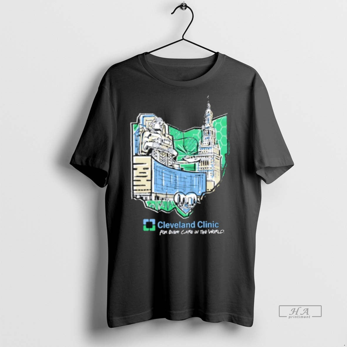 Official Trendy Cleveland Clinic For Even Care In The World Tee Sweater