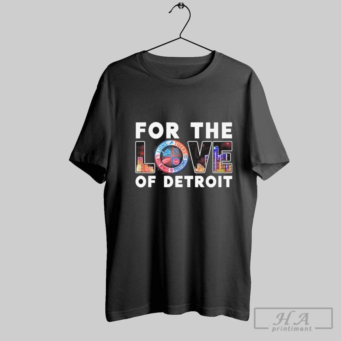 Official Trendy For The Love Of City Detroit Sports Teams