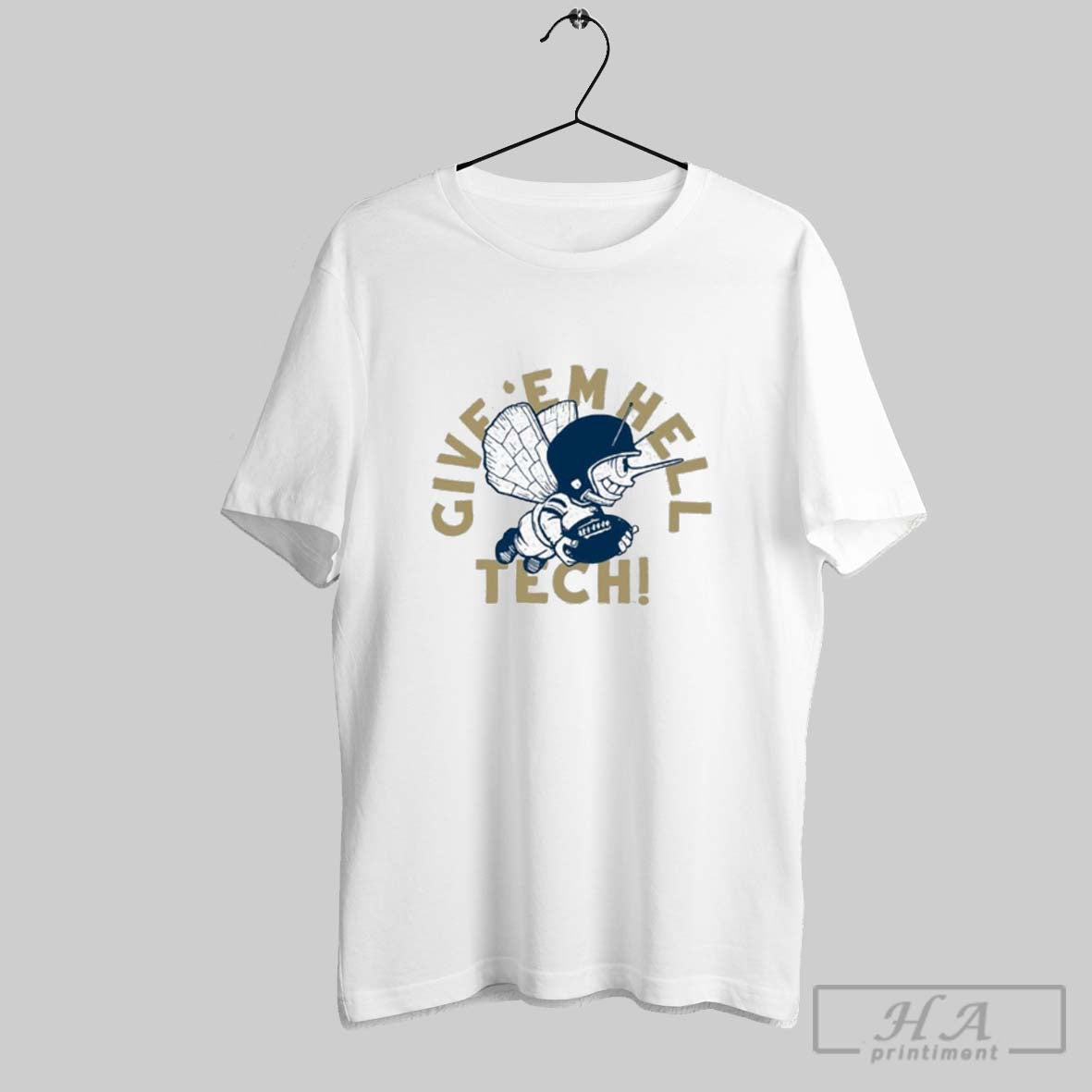 Official Trendy Georgia Tech Yellow Jackets Give Em Hell Tech