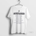 Official Trendy Las Vegas Aces 2025 Wnba Finals Champions Team Roster Tee Sweater