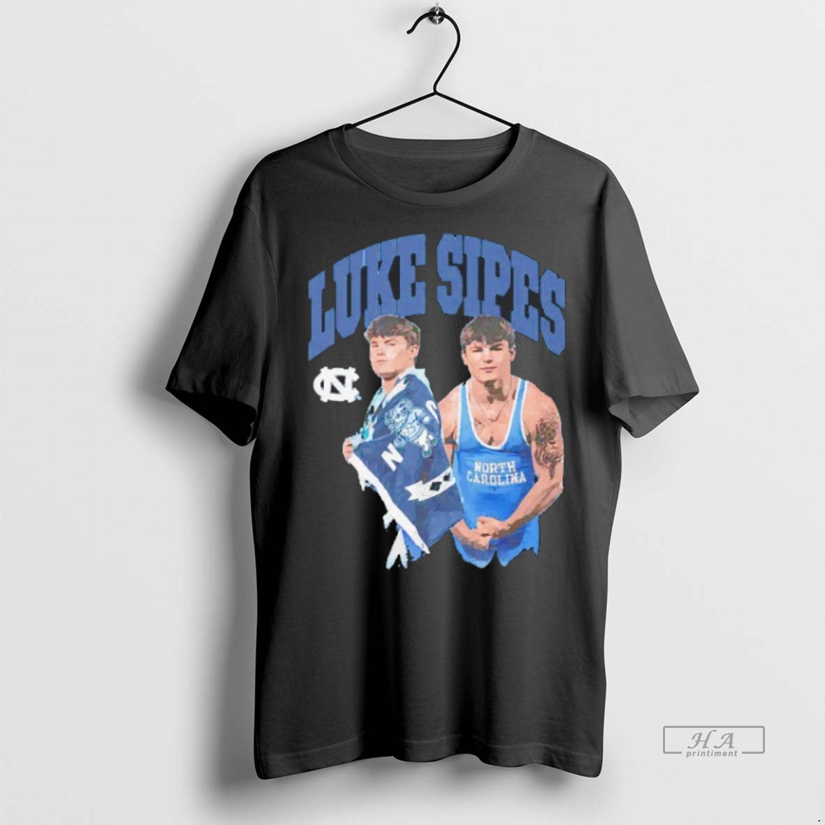 Official Trendy Luke Sipes North Carolina Tar Heels Ncaa Wrestling Blackshirt Tee Sweater