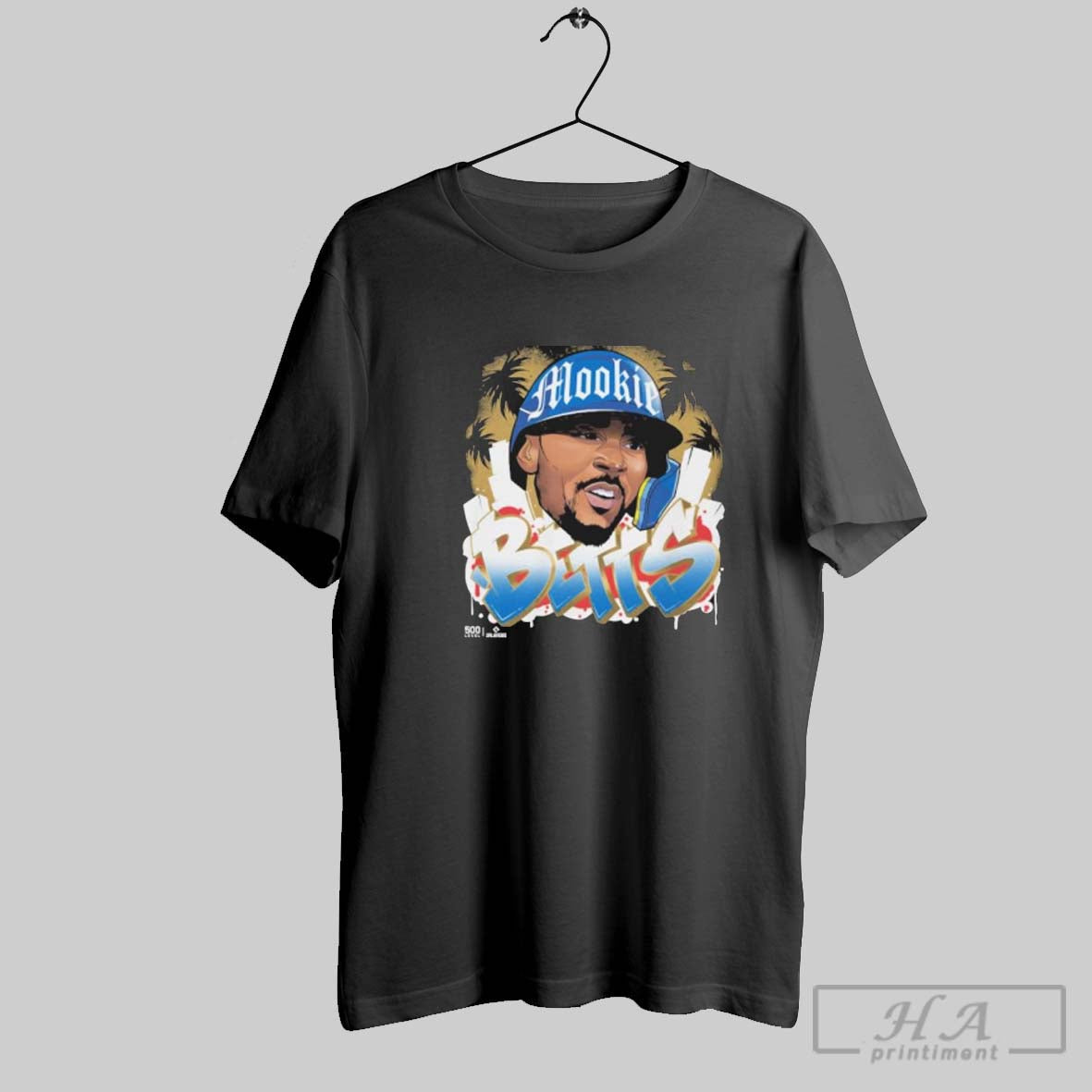 Official Trendy Mookie Betts Los Angeles Dodgers Graffiti Retro