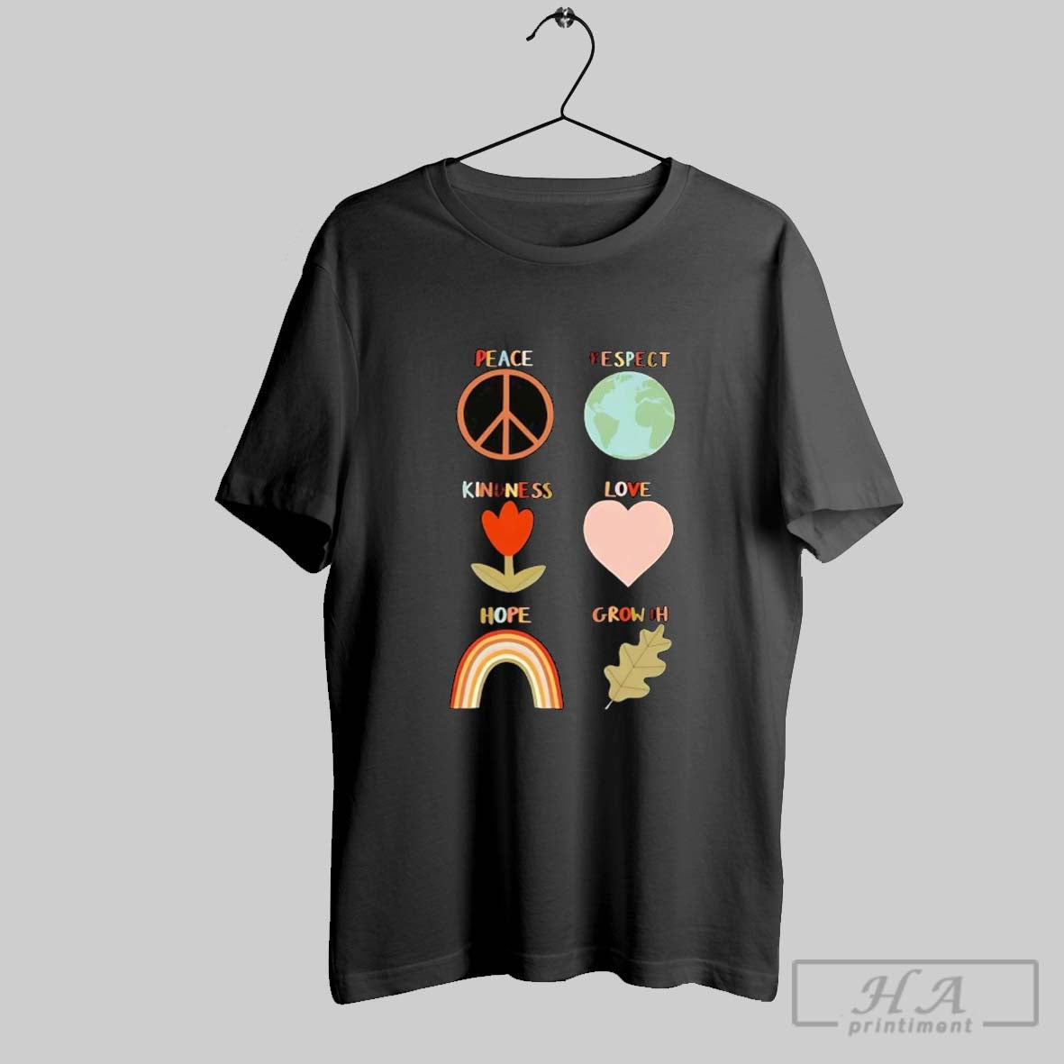 Official Trendy Peace Respect Kindness Love Hope Growth