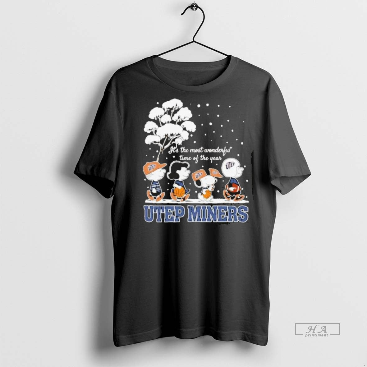 Official Trendy Peanuts Utep Miners Winter Its The Most Wonderful Time Of The Year 2025