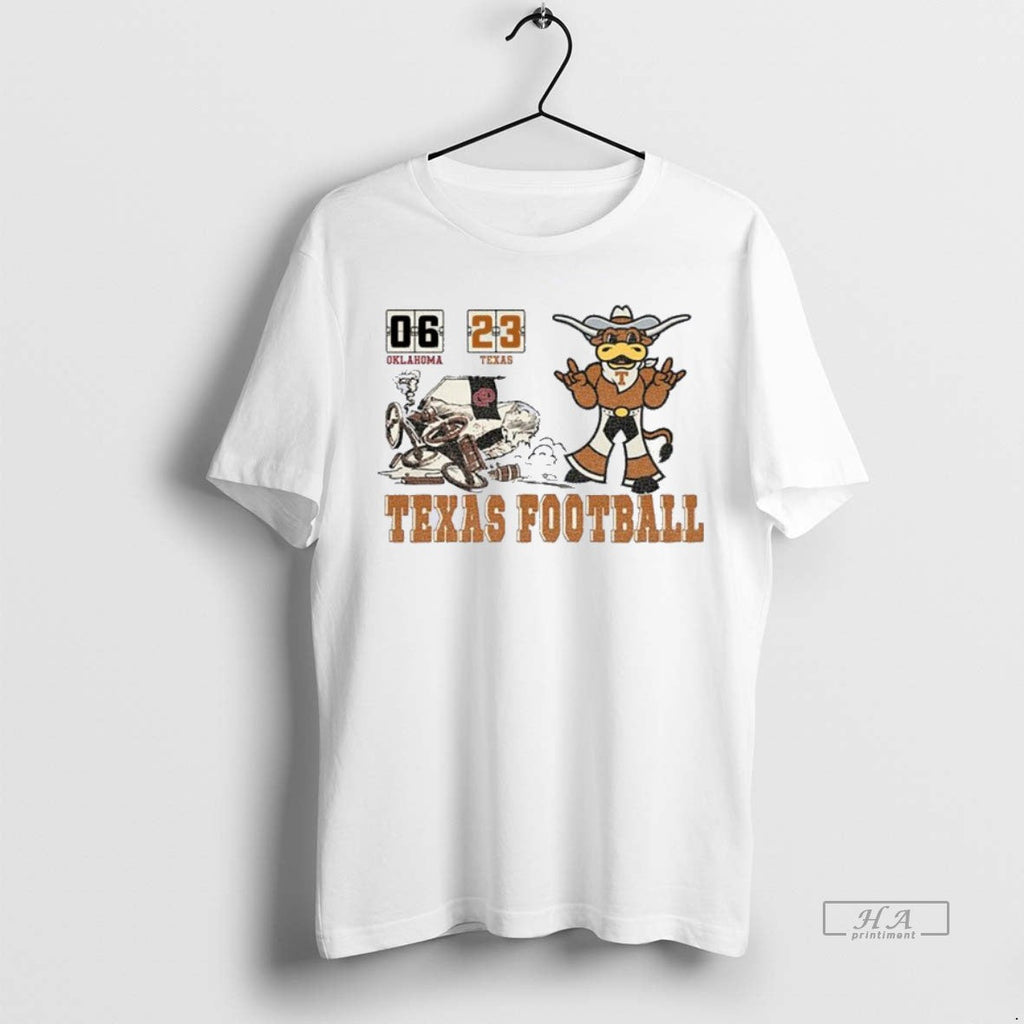 Official Trendy Red River Rivalry Texas Longhorns Beat Oklahoma Sooners 2025 Score Tee Sweater
