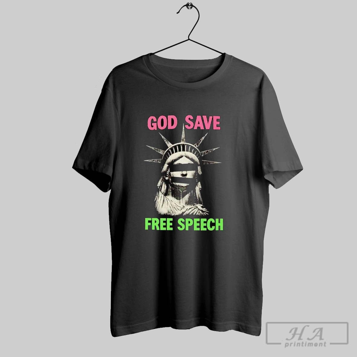 Official Trendy Statue Of Liberty God Save Free Speech