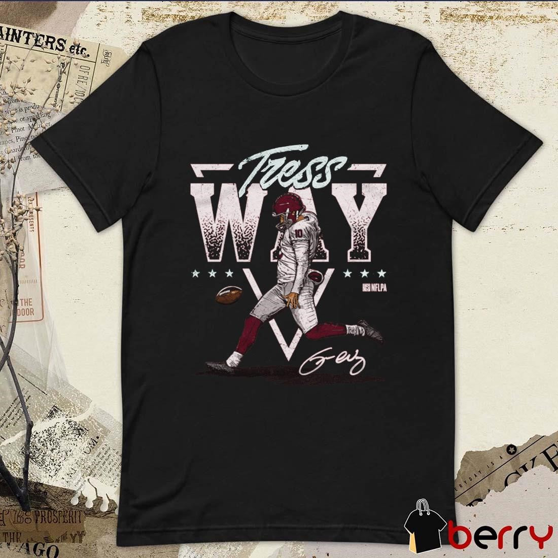Tress Way Washington Commanders NFL Triangle Name Signature t-shirt