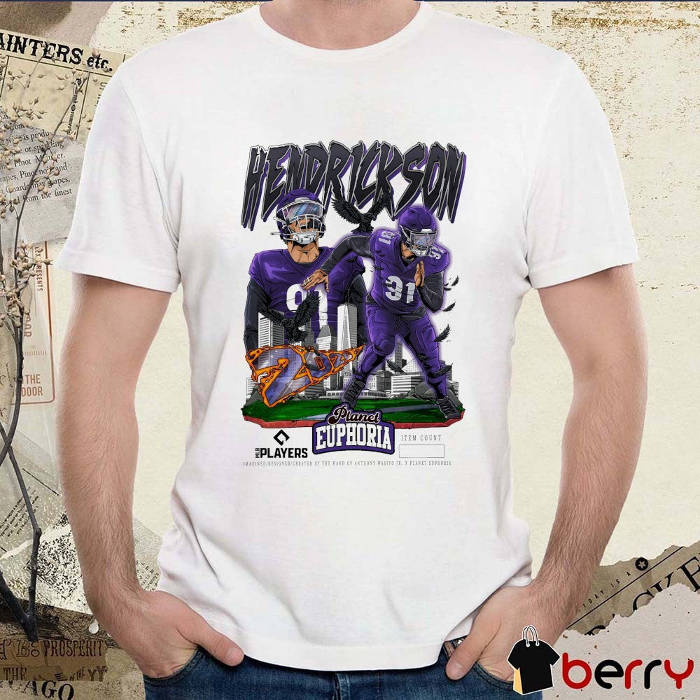 Trey Hendrickson Baltimore Ravens NFL Planet Euphoria Art 2026 t-shirt