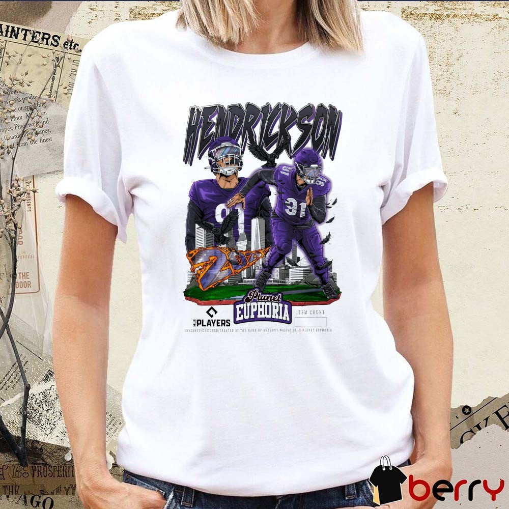 Trey Hendrickson Baltimore Ravens NFL Planet Euphoria Art 2026 t-shirt