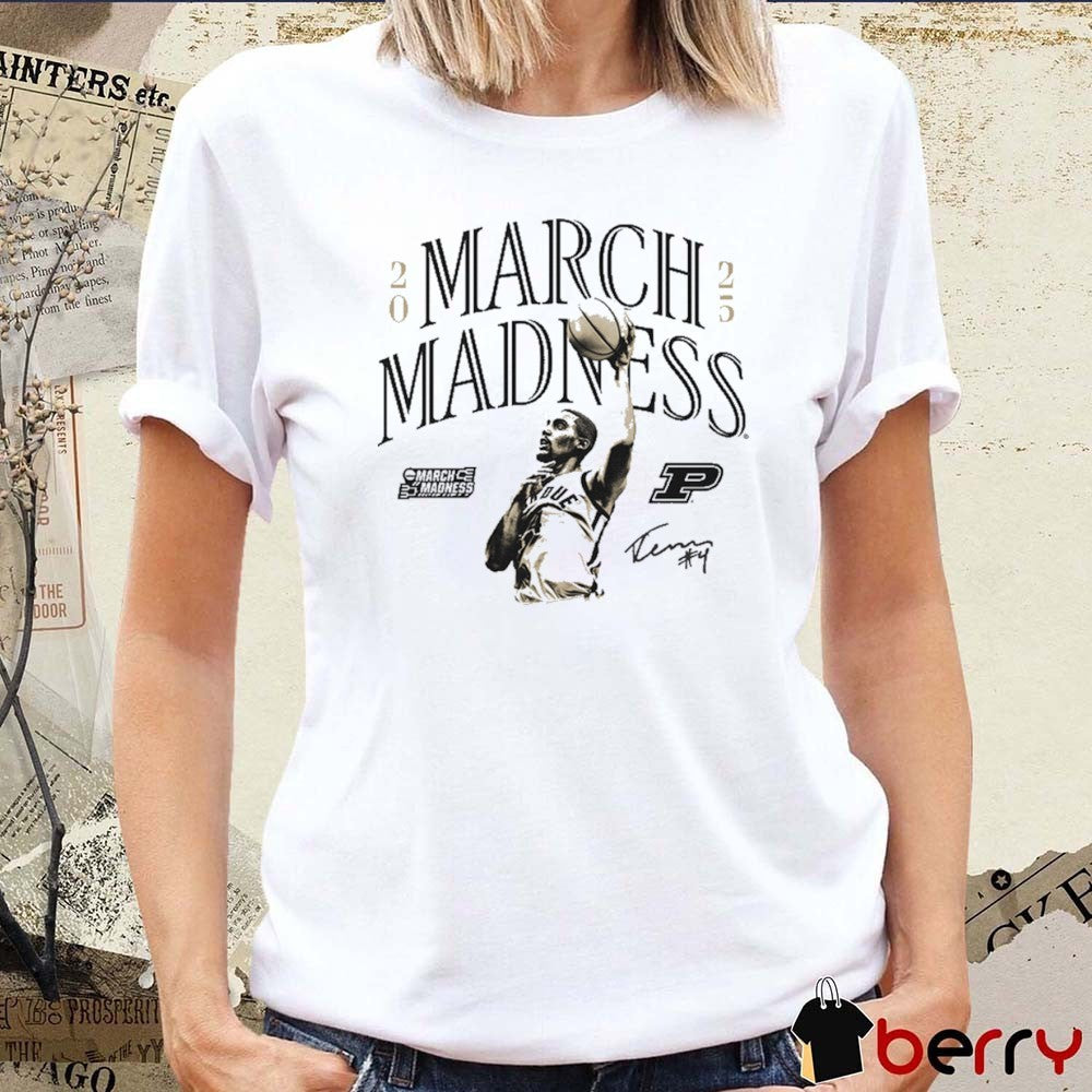 Trey Kaufman-Renn Purdue Boilermakers Basketball 2025 NCAA March Madness Signature Graphic t-shirt