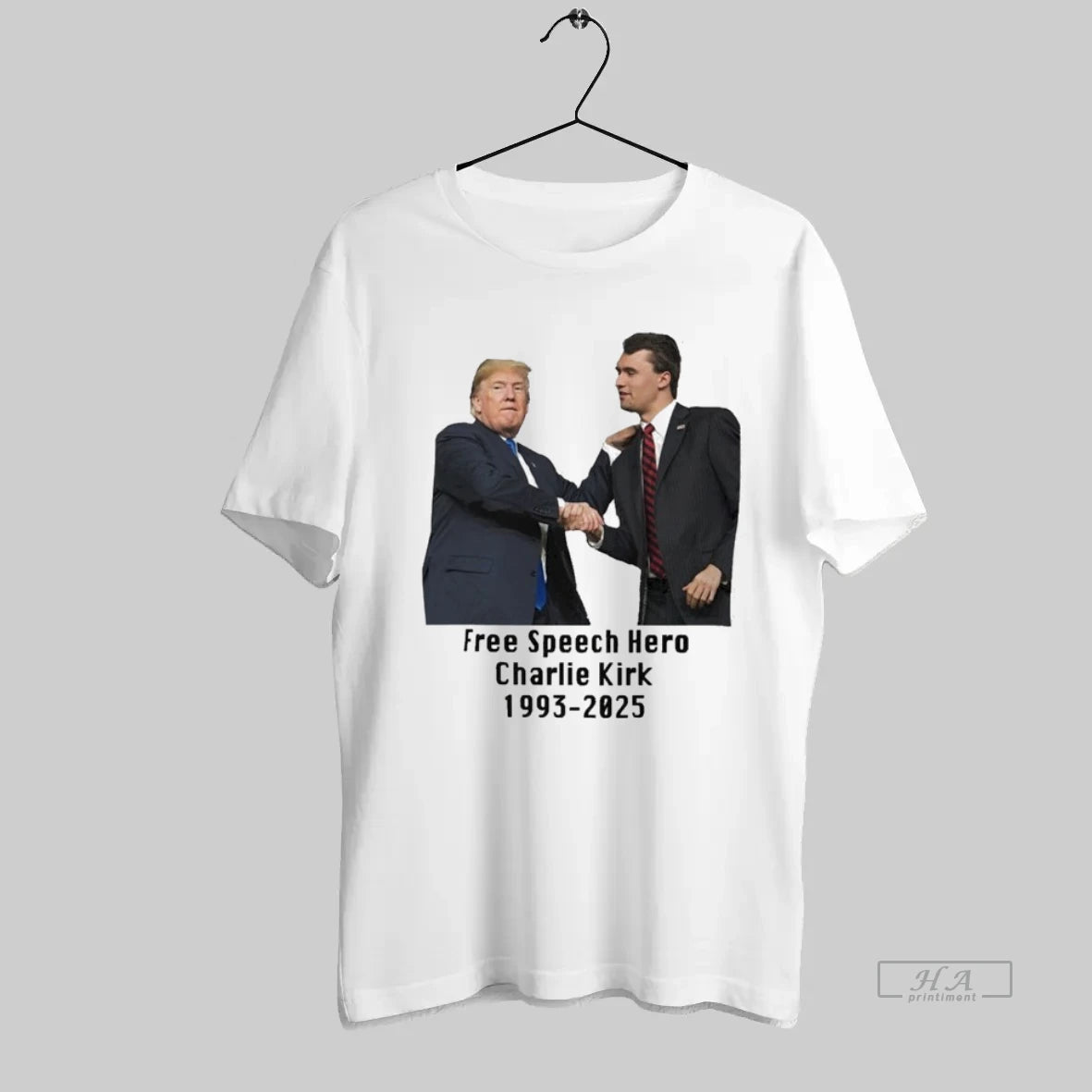 Official Trump And Charlie Kirk Free Speech Hero 1993 2025