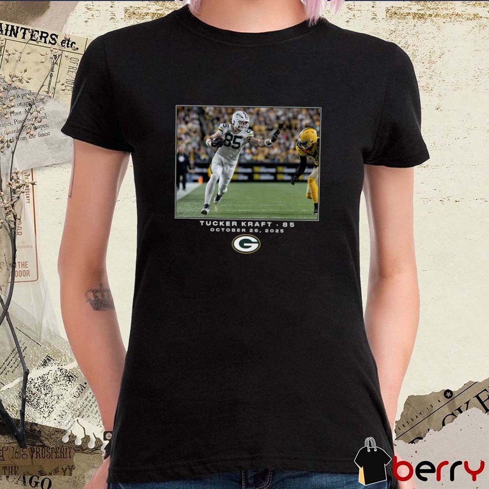 Tucker Kraft Green Bay Packers NFL Flash Features Week 8 October 26 2025 t-shirt