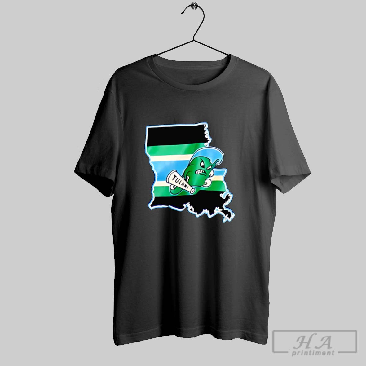 Official Tulane Green Wave State Map