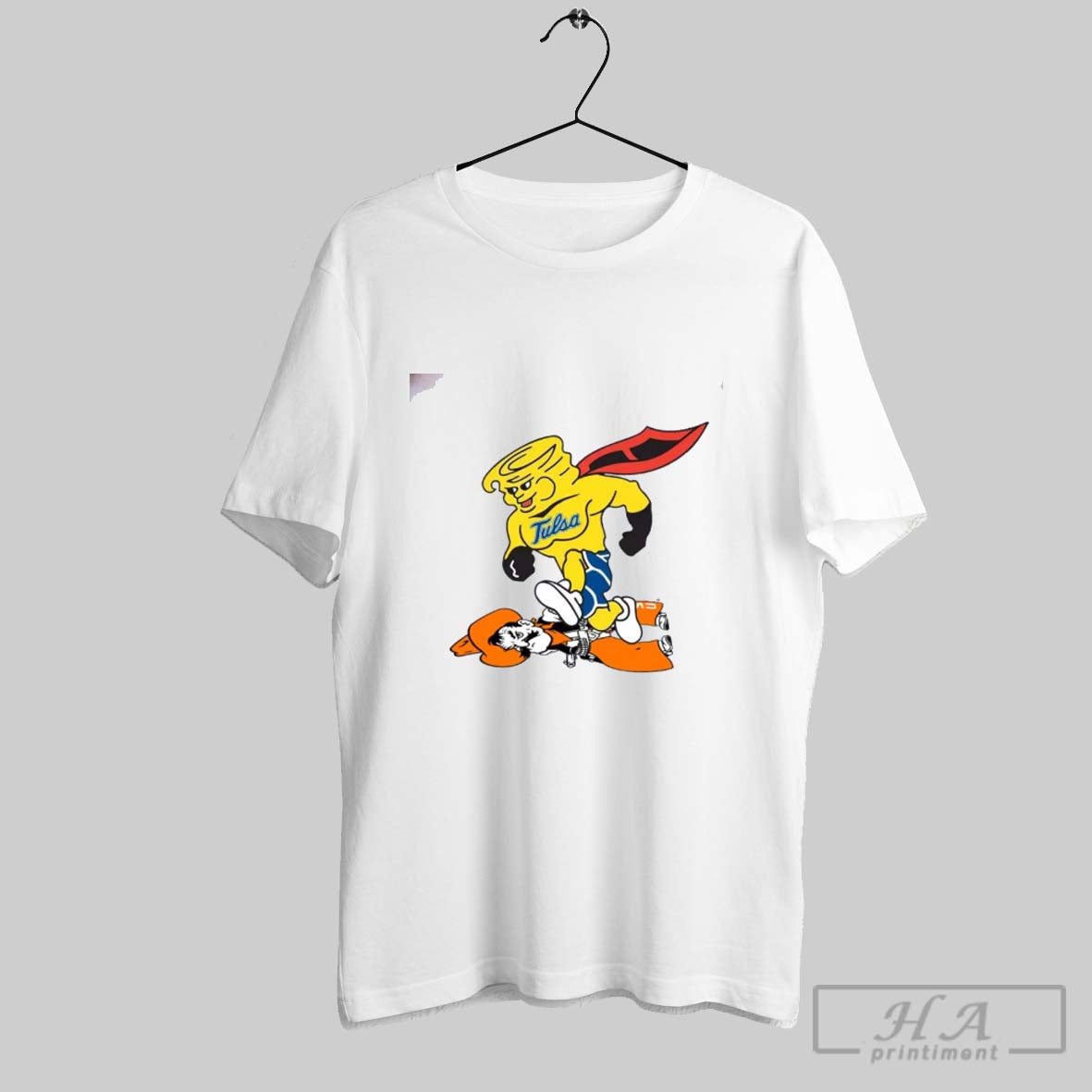Official Tulsa Hurricanes Mascot Beat Oklahoma State Cowboys