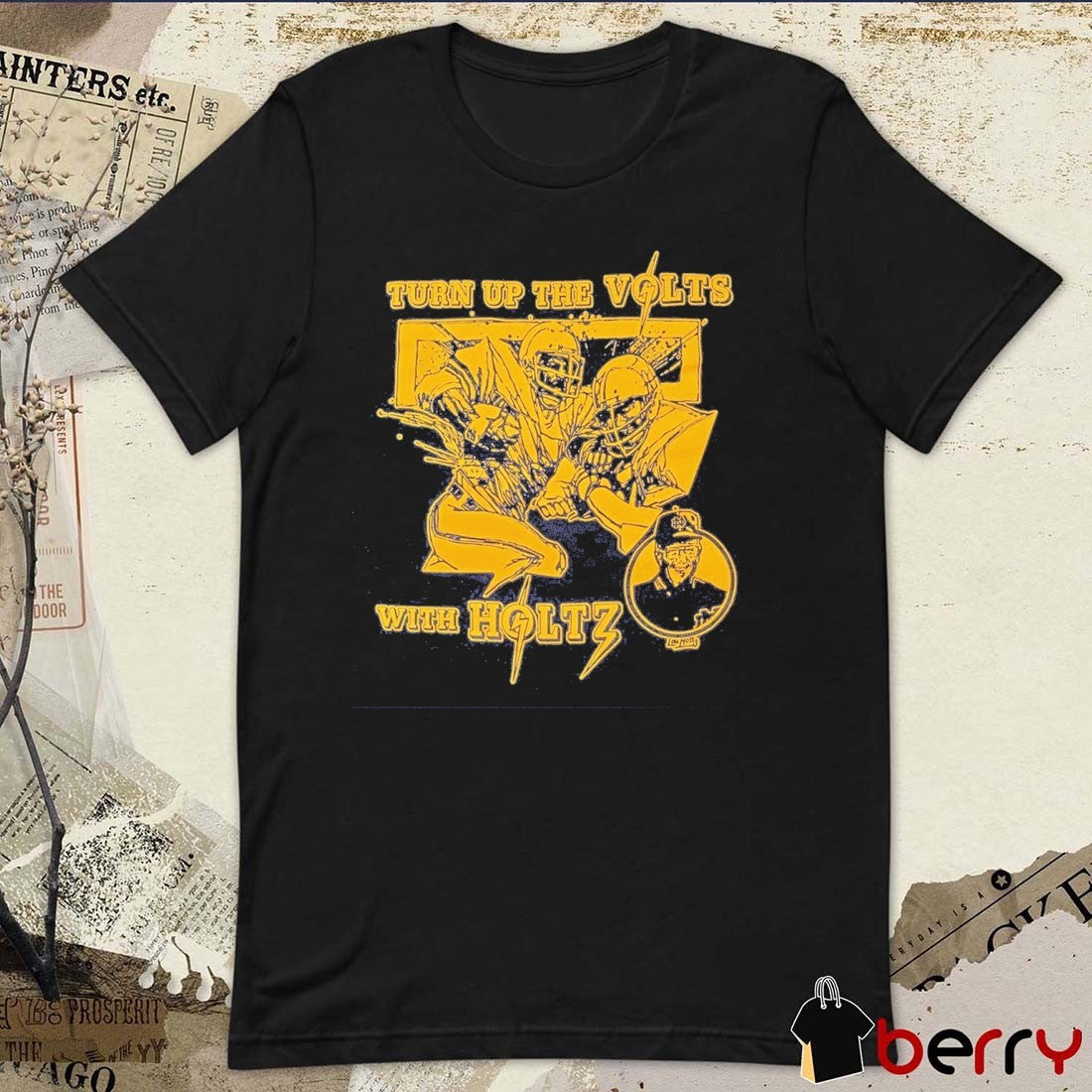 Turn Up The Volts With Holtz Notre Dame Lou Holtz 1973-2026 t-shirt