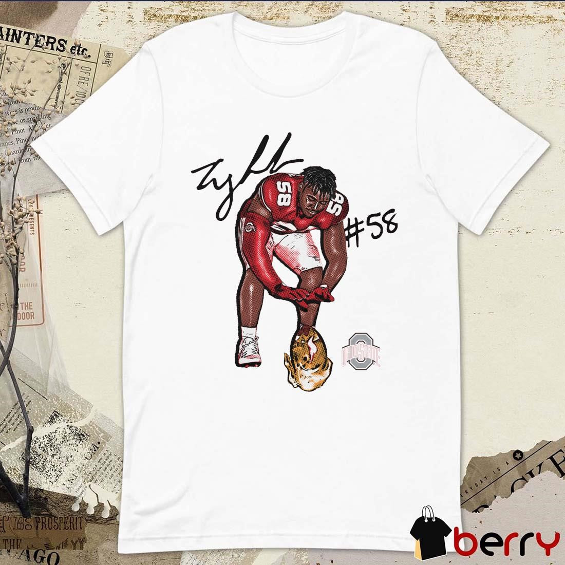 Ty Hamilton #58 Heat Ohio State Buckeyes Signature Graphic t-shirt