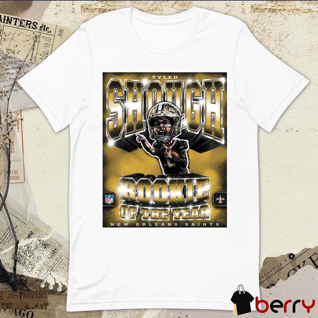 Tyler Shough NFL Rookie of the Year New Orleans Saints Poster t-shirt