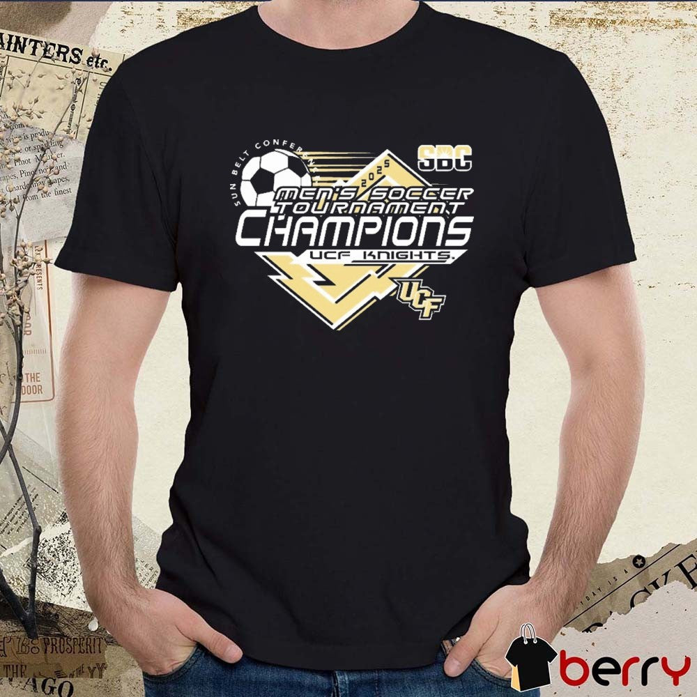 UCF Knights 2025 Sun Belt Conference Men’s Soccer Tournament Champions t-shirt