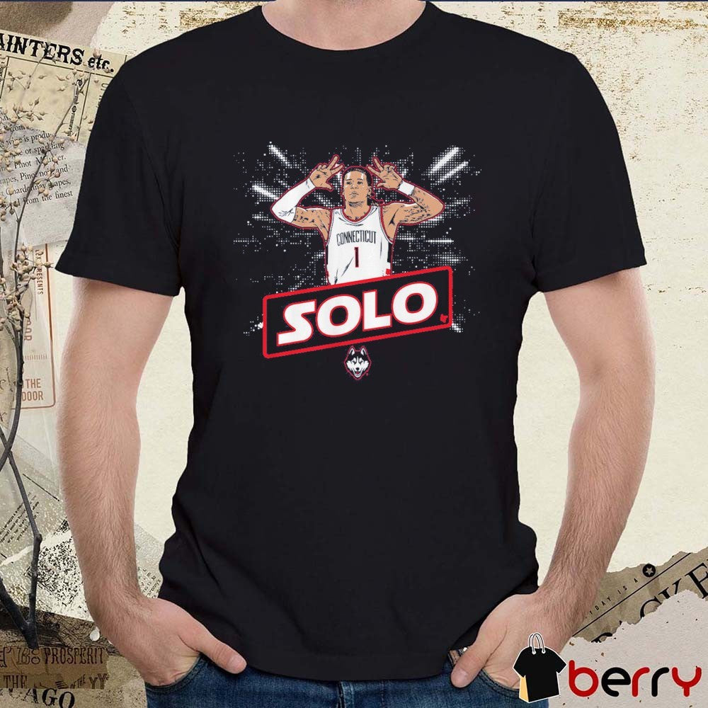 UConn Huskies Basketball Solo Ball Name Pose t-shirt