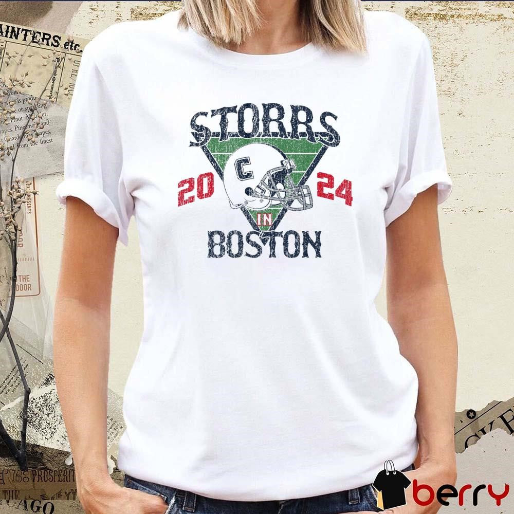 UConn Huskies Storrs In Boston 2024 Helmet Vintage t-shirt