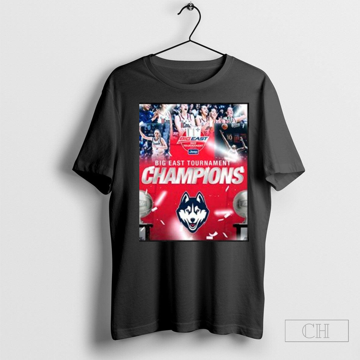 Official Uconn Huskies Womens Basketball Big East Tournament Champions 2025 Logo