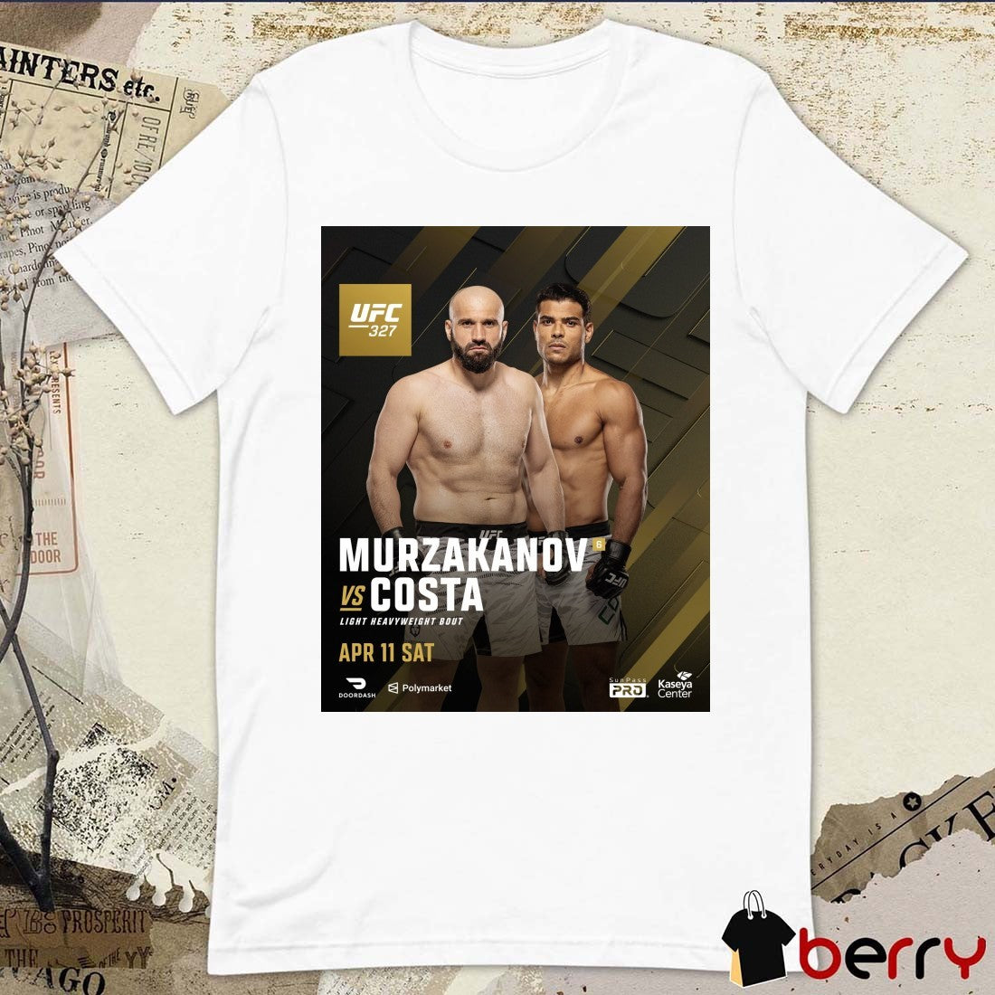 UFC 327 Murzakanov Vs Costa Light Heavyweight Bout April 11 2026 Poster t-shirt