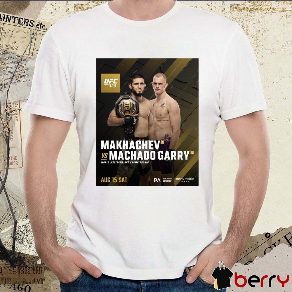 UFC 330 Makhachev Vs Machado Garry World Welterweight Championship August 15 2026 Poster t-shirt