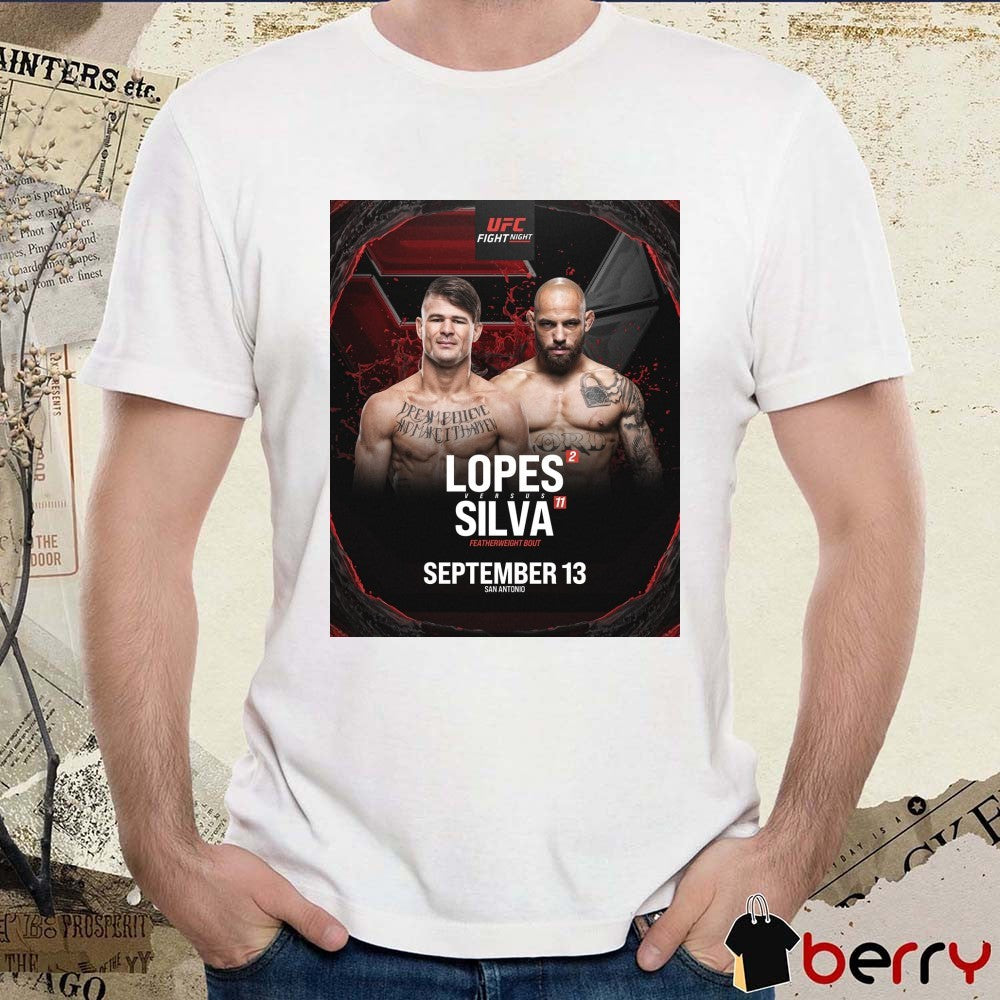 UFC Fight Night Diego Lopes vs Jean Silva Featherweight Bout September 13 2025 San Antonio Poster t-shirt