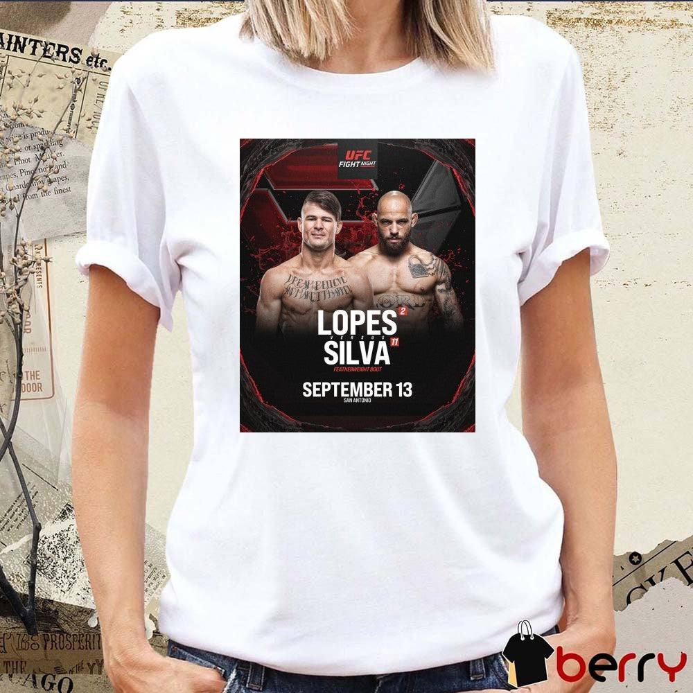 UFC Fight Night Diego Lopes vs Jean Silva Featherweight Bout September 13 2025 San Antonio Poster t-shirt