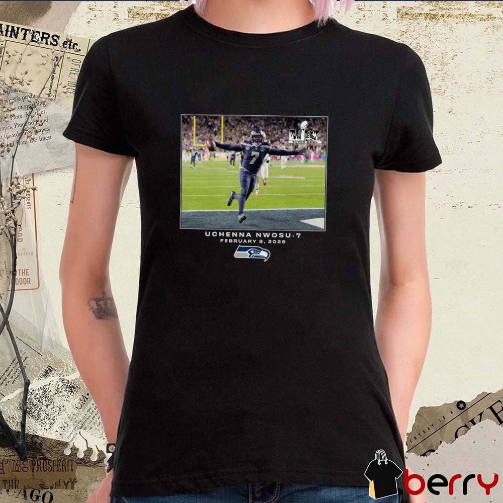 Uchenna Nwosu Seattle Seahawks NFL Flash Features Super Bowl LX February 8 2026 t-shirt