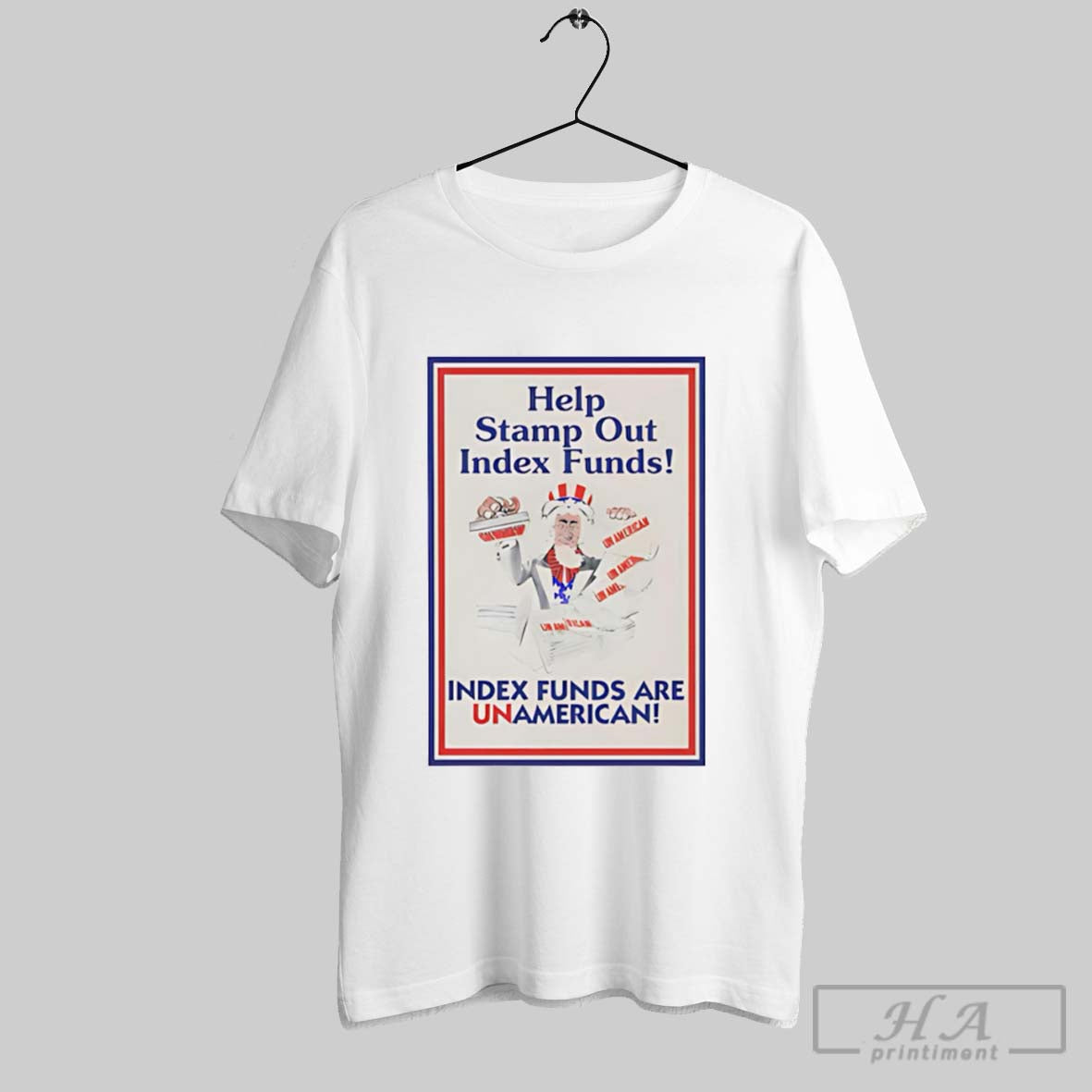Official Uncle Sam Help Stamp Out Index Funds Index Funds Are Unamerican