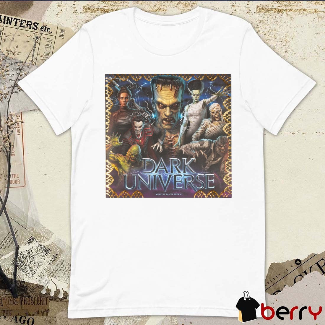 Universal Epic Universe Dark Universe Music By Danny Elfman 2026 t-shirt