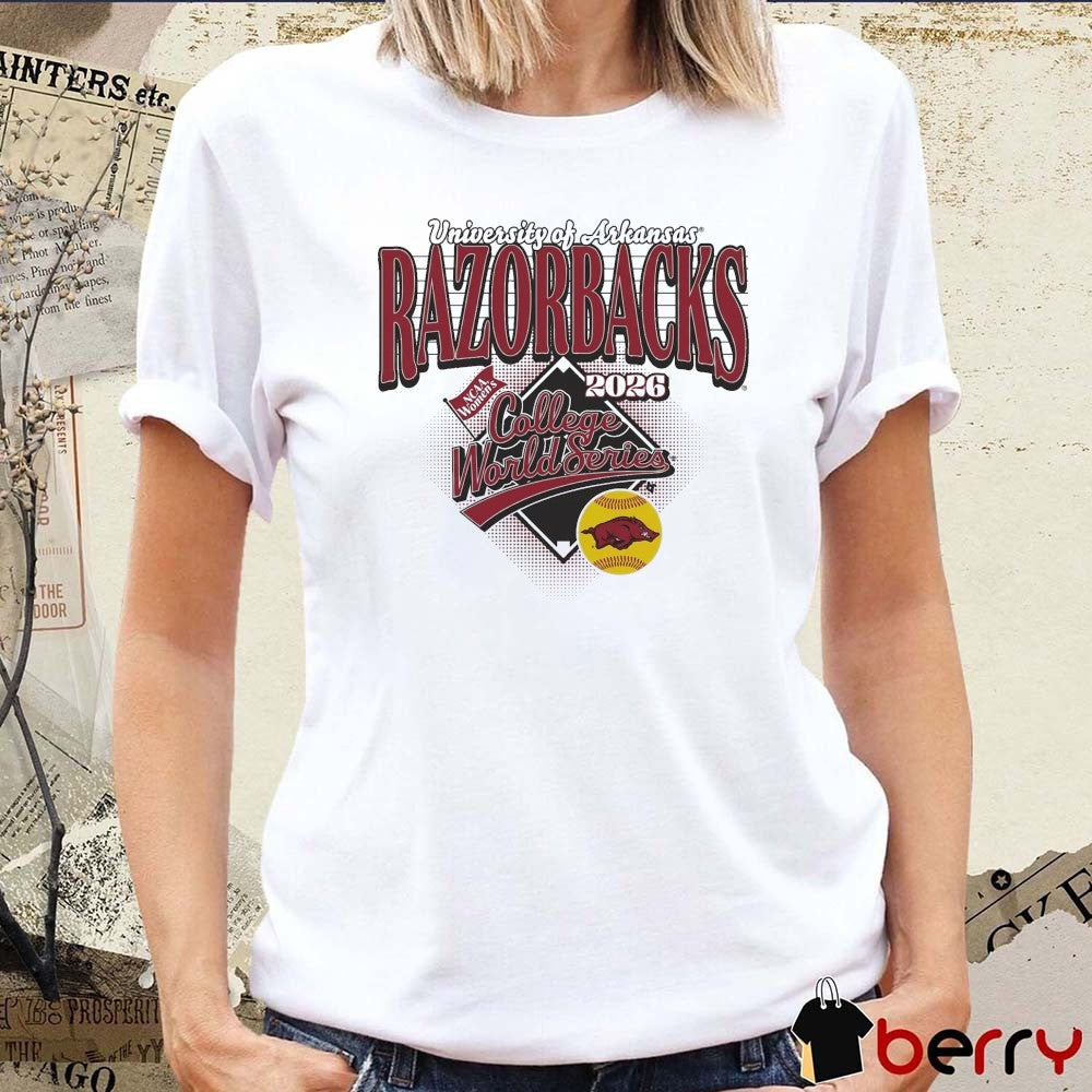 University Of Arkansas Razorbacks Softball 2026 NCAA Women’s College World Series t-shirt
