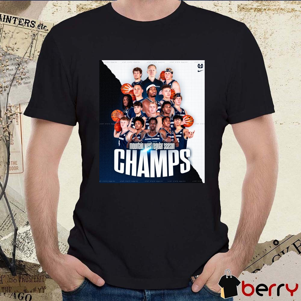 Utah State Aggies Mountain West Regular Season Championship 2026 Poster t-shirt