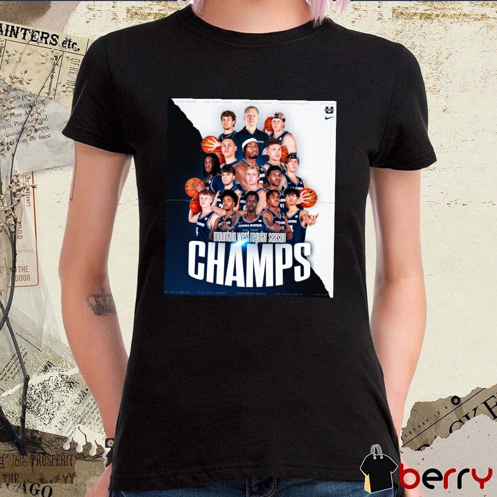 Utah State Aggies Mountain West Regular Season Championship 2026 Poster t-shirt